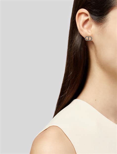 christian dior studs|christian dior clip on earrings.